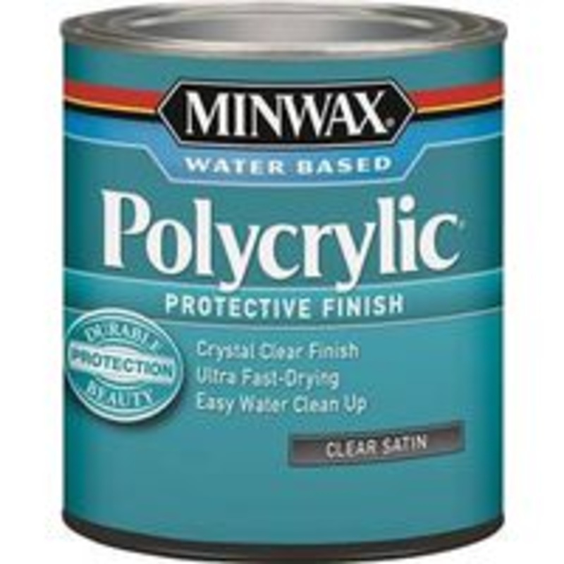 Finish Plycrylic Water-Based Satin Interior Stain & Finish, 1 Quart