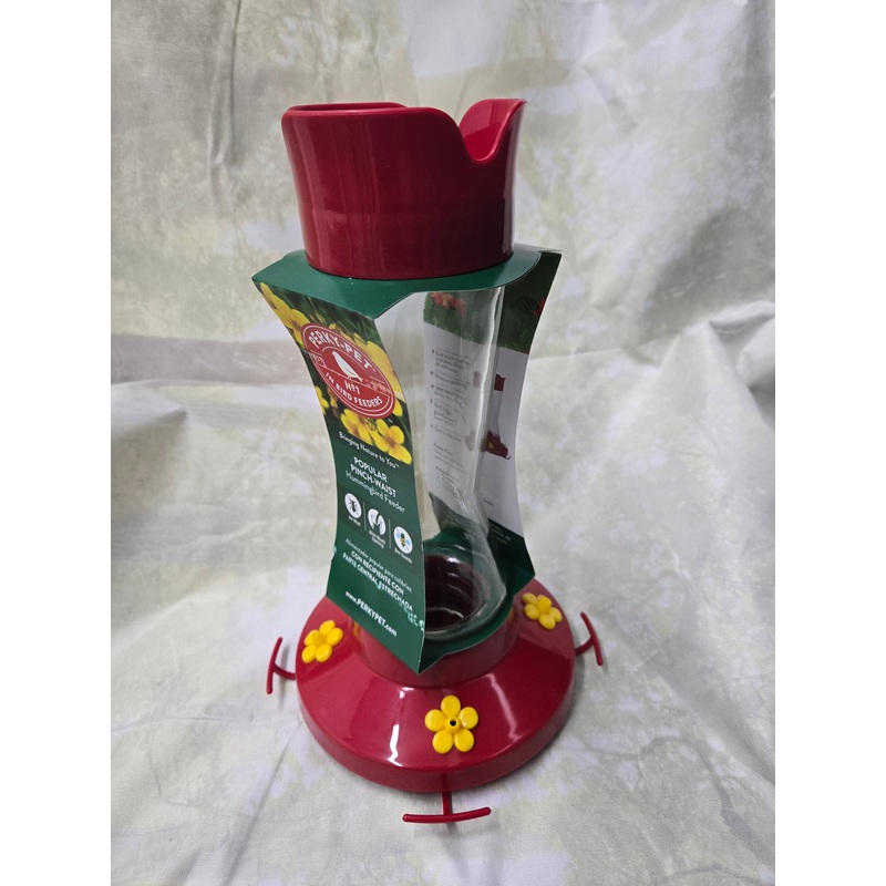 Glass Hummingbird Feeder – Elegant Design for Attracting Wild Birds