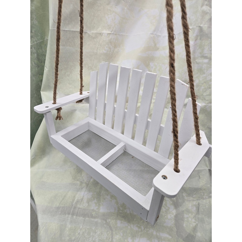 Platform Swing Feeder White