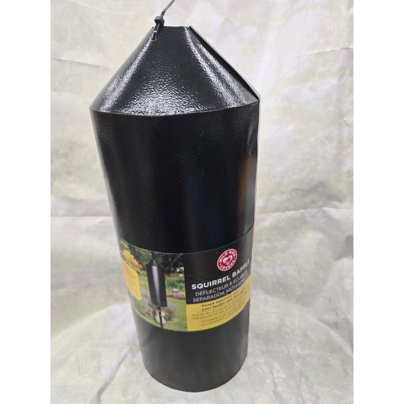 Torpedo Squirrel Baffle for Bird Feeders