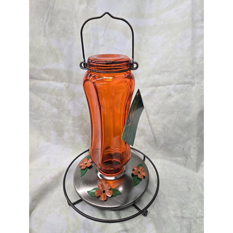 Vintage Glass Oriole Feeder
