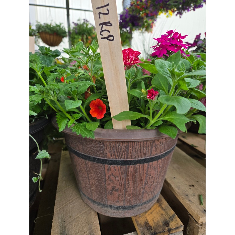 12-Inch Round Cask Planter