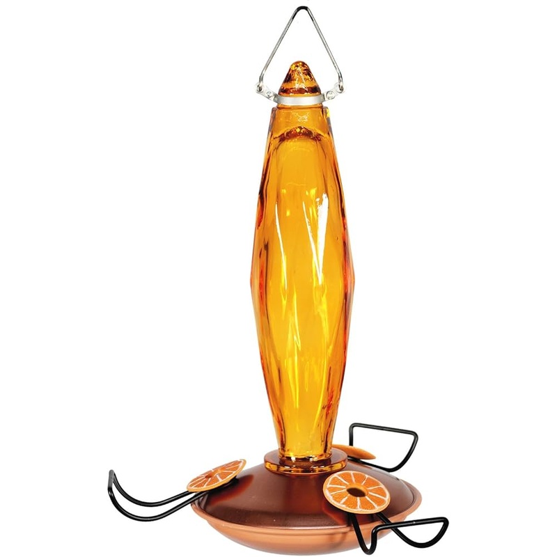Amber Glass Oriole Feeder (1.3 lbs)