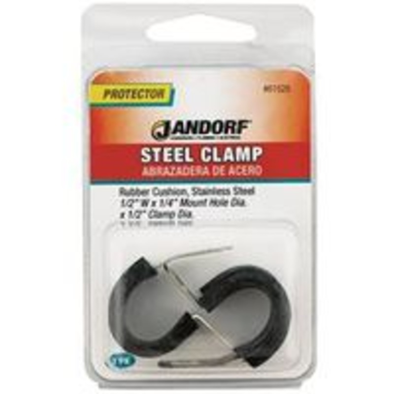 Clamp Stainless Steel Rubber Cushion