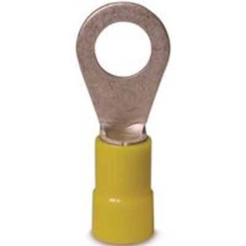 Terminal Ring Connector, 12-10 AWG, Pack of 10