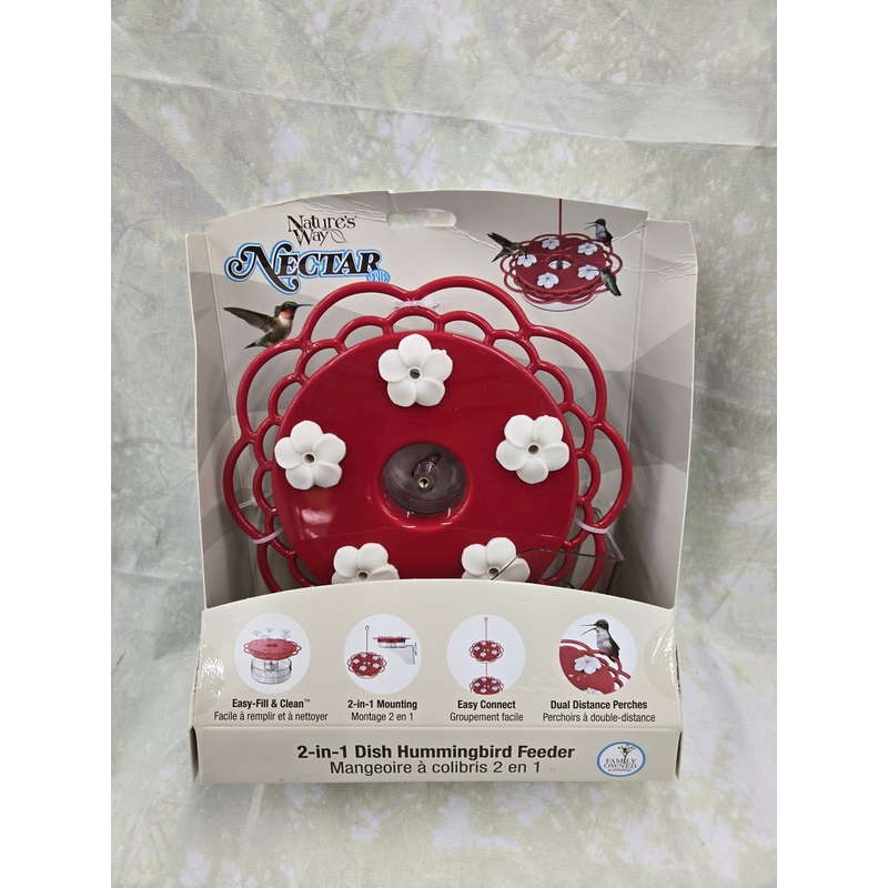 2-in-1 Plastic Dish for Wild Birds
