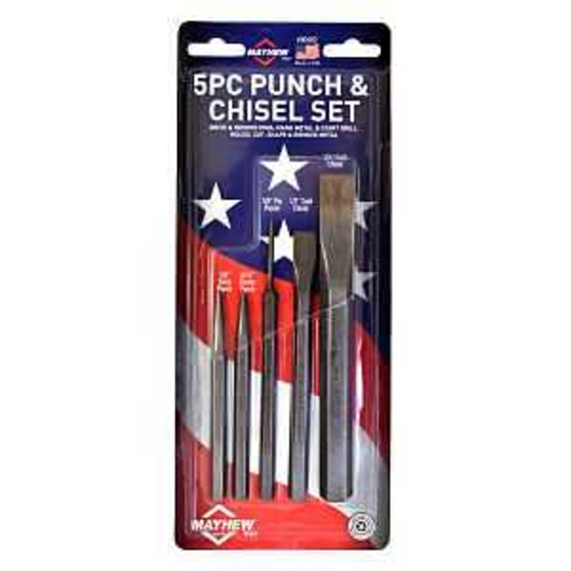 5-Piece Punch and Chisel Tool Kit
