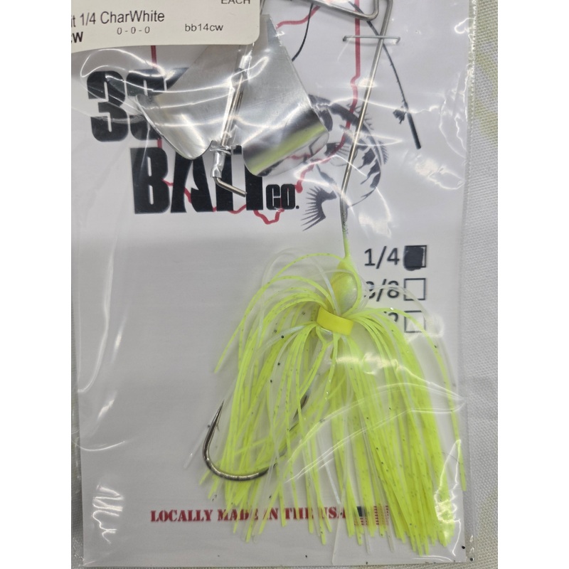 Buzz Bait 1/4 oz Charcoal White