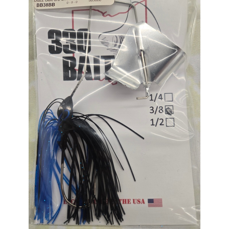 Buzz Bait 3/8 oz Black/Blue