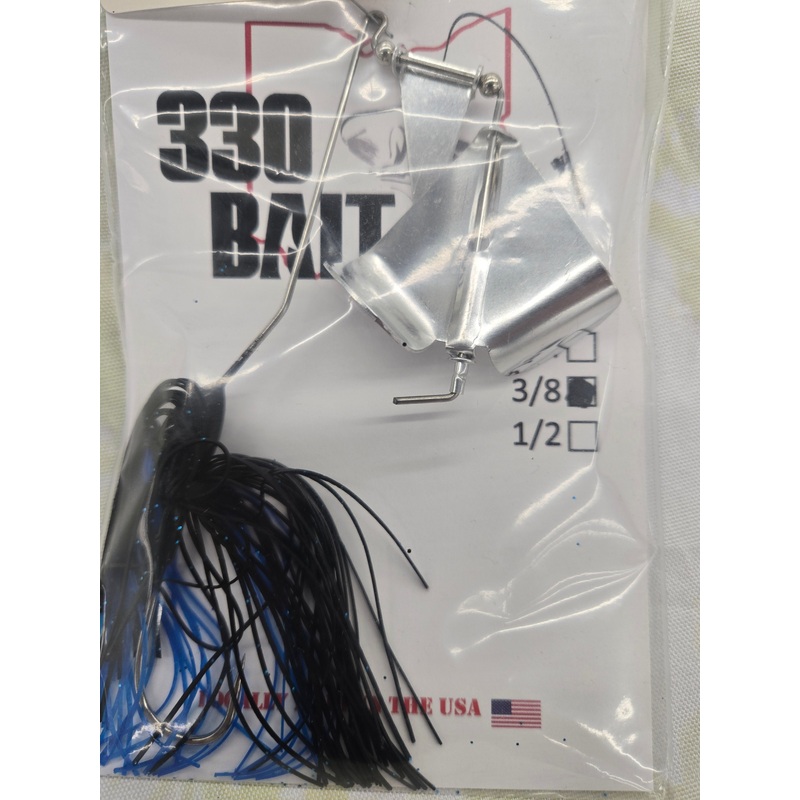 Buzz Bait Crank 3/8 oz Black/Blue