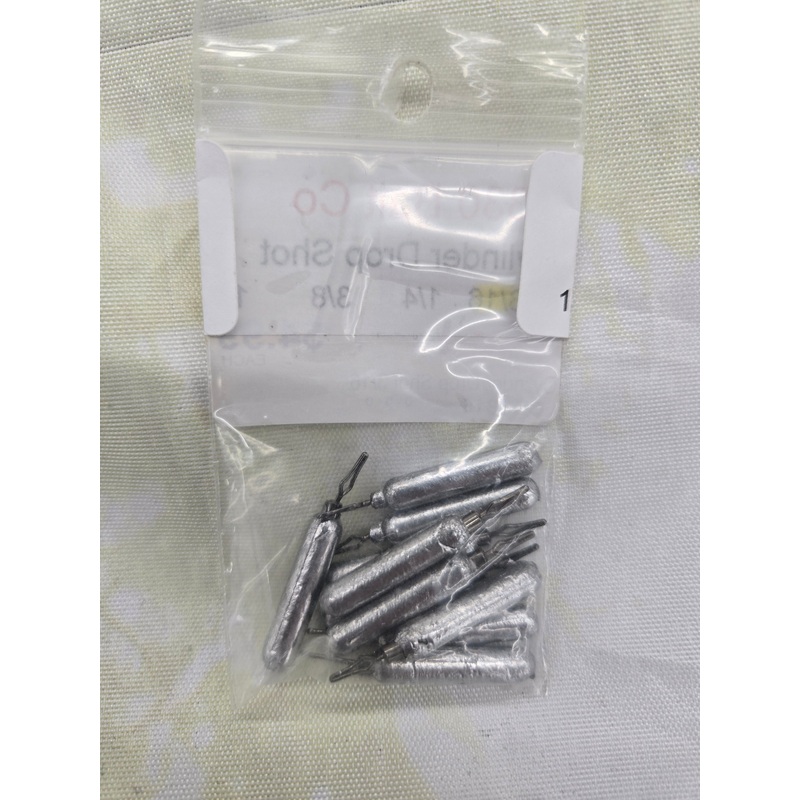 Cylinder Drop Shot Weights 3/16 oz