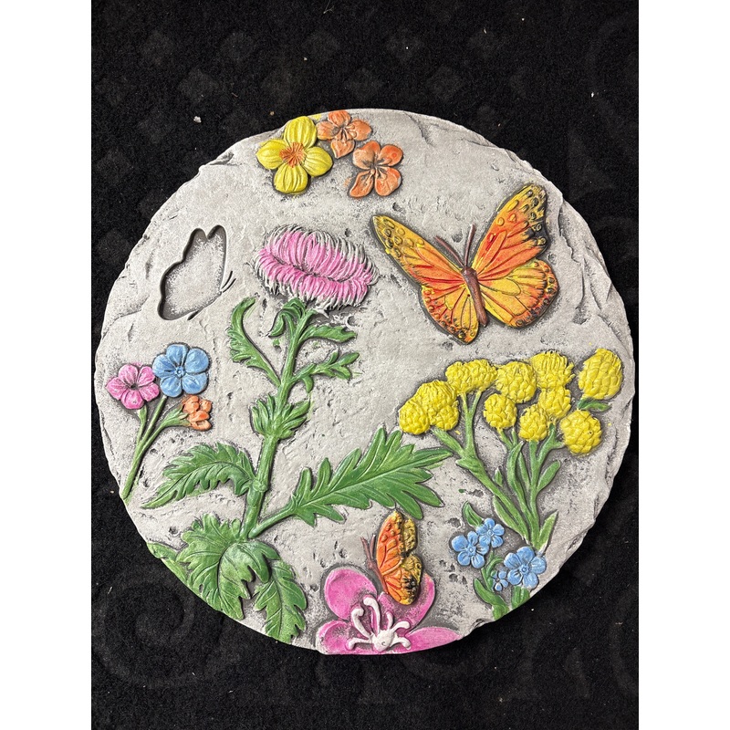 Stepping Stone Flower Garden Decor