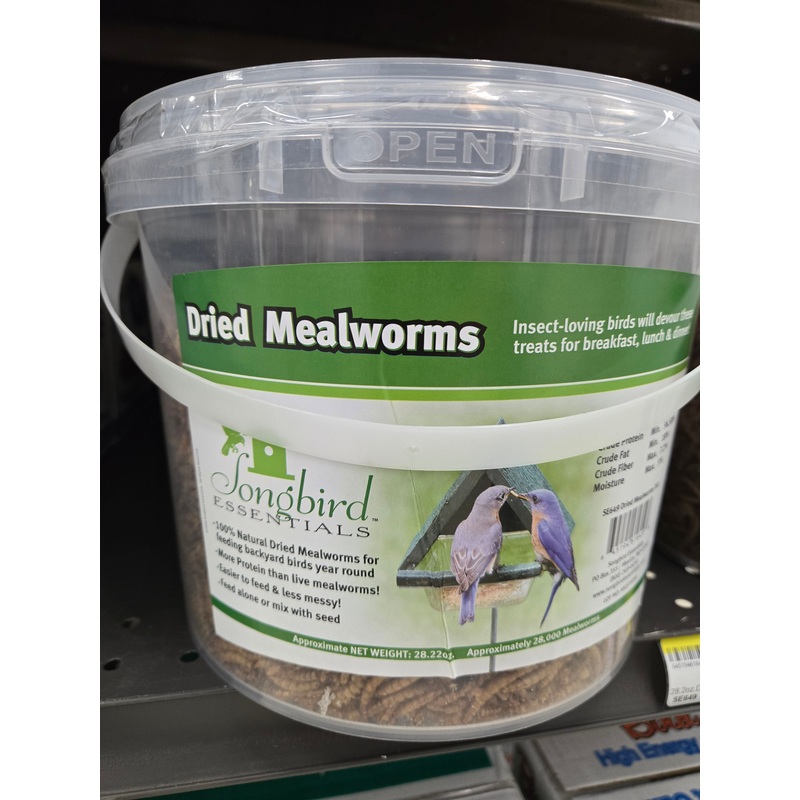 28.2 oz Dried Mealworms for Wild Birds