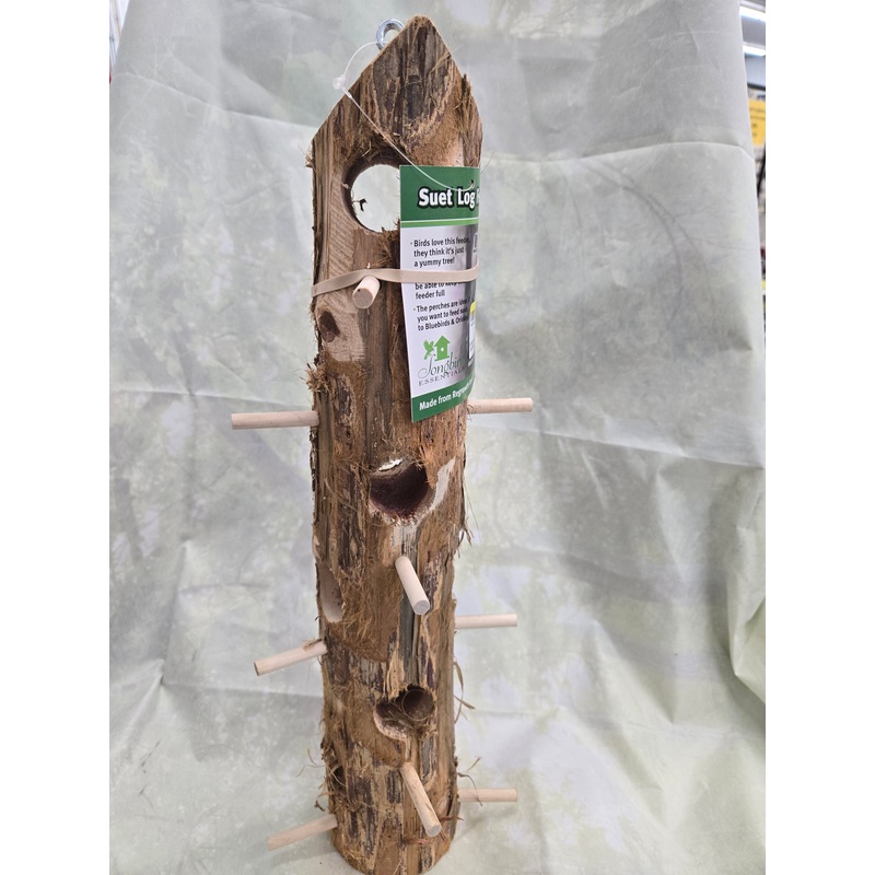 6-Plug Suet Log with Perches