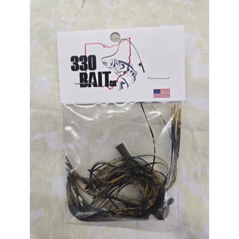 Football Jig 1/2 oz Green Pumpkin/Black