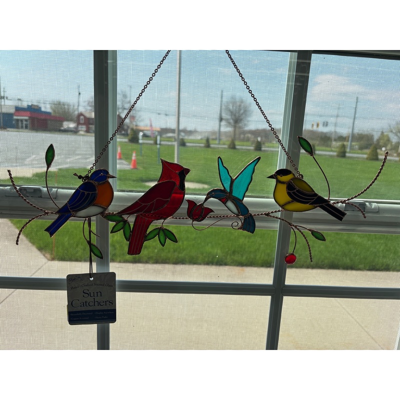 Four Birds Suncatcher Decorative Window Art