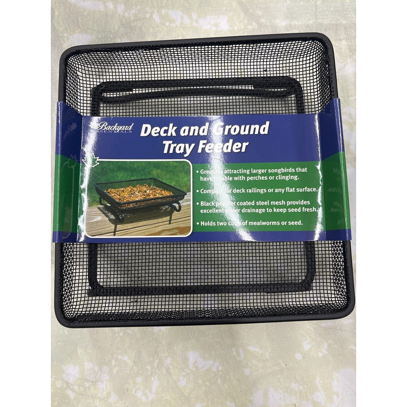 Small Deck & Ground Tray Feeder Black