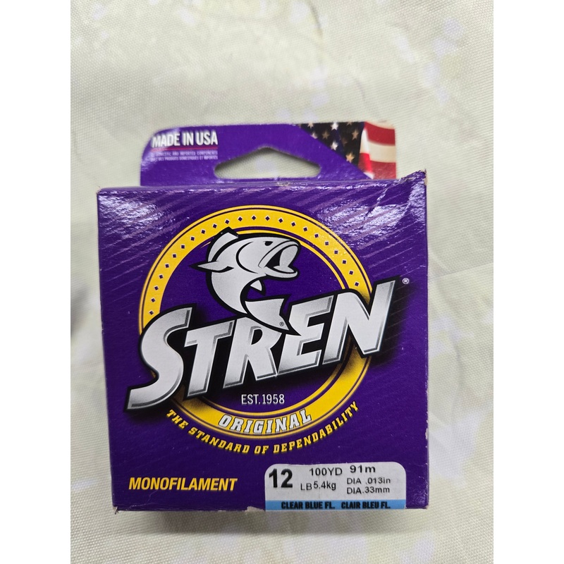 Stren Clear Blue Fishing Line, 12 lb, 100 yd