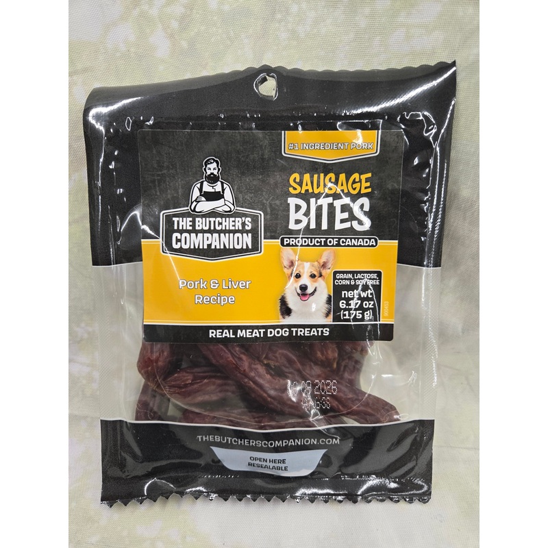 Butch Sausage Bites Pork Liver Pet Treats