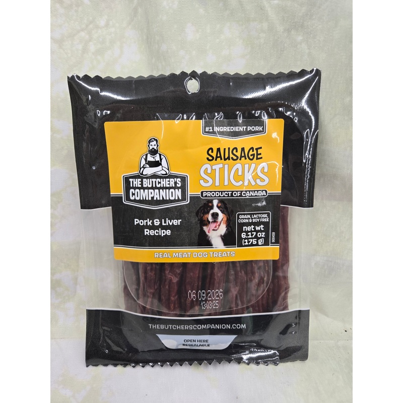 Butch Sausage Sticks Pork Liver Pet Treats