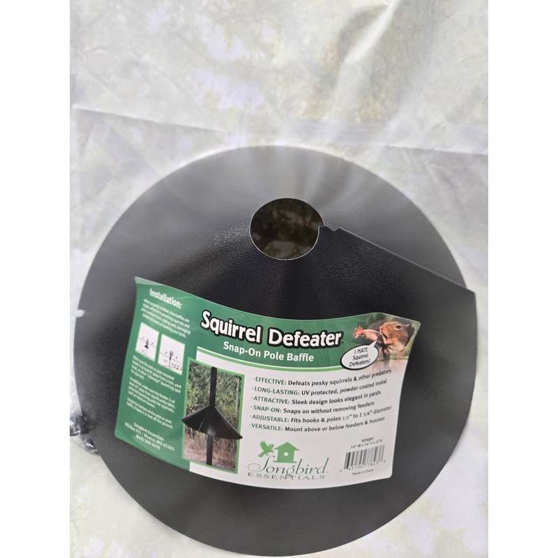Squirrel Defeater Snap-On Feeder Guard