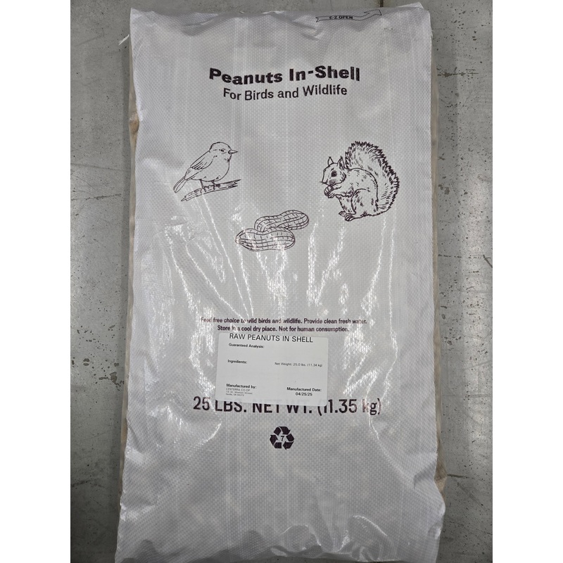 25 lb Peanuts in Shell (25 lbs)