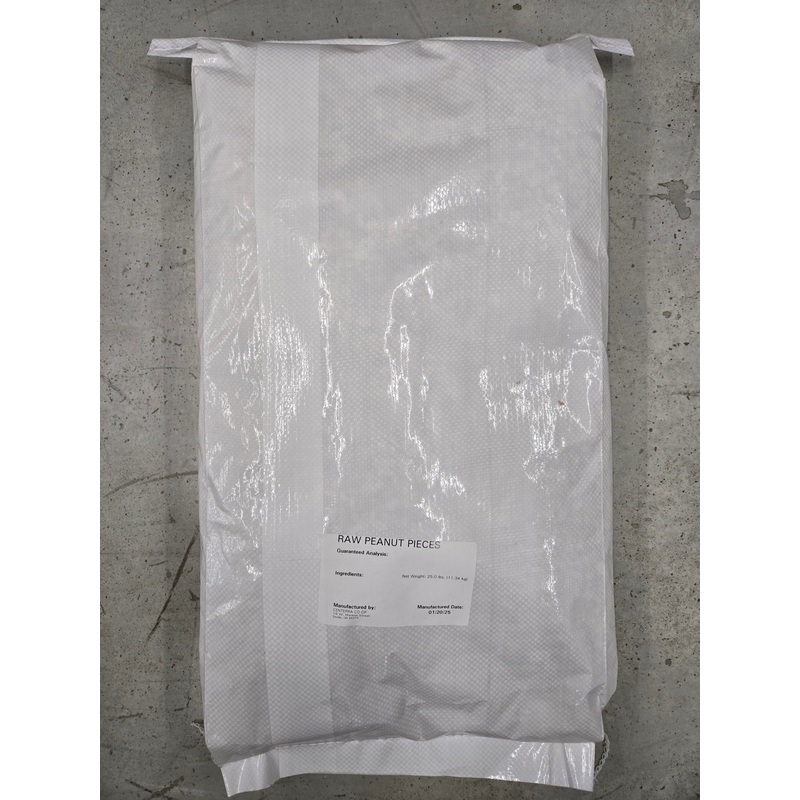 25 lb Raw Peanut Pieces (25 lbs)
