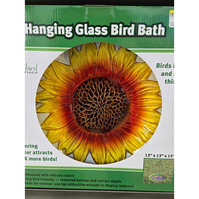 Bloom Sunflower Bird Bath