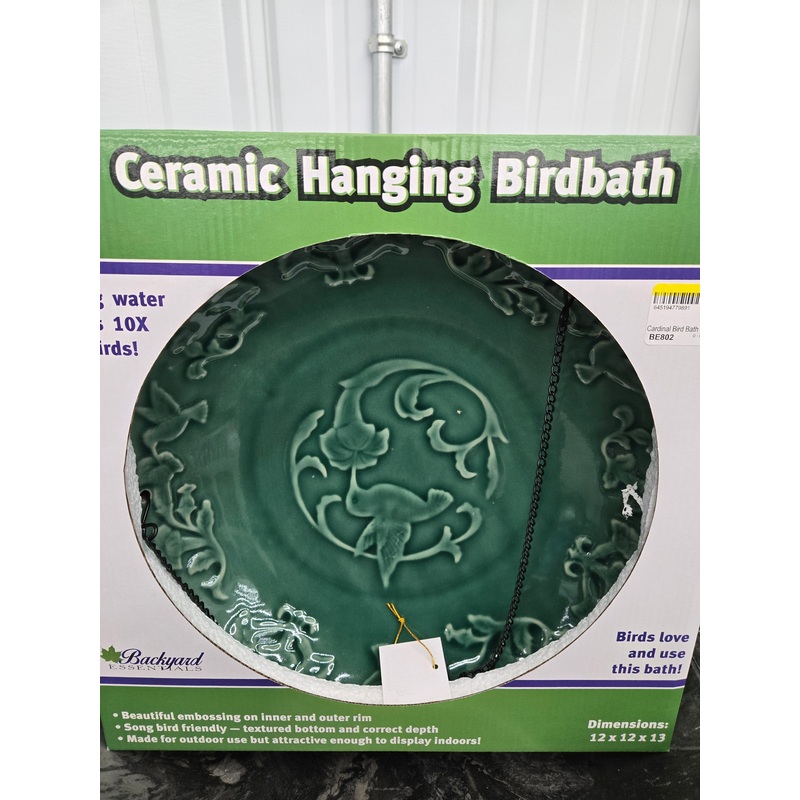 Cardinal Bird Bath for Wild Birds