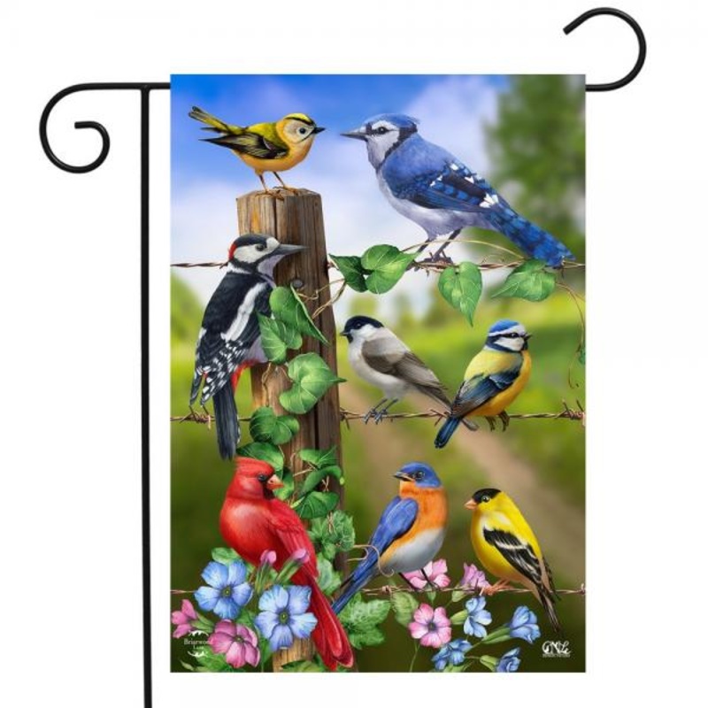 Country Birds Garden Flag
