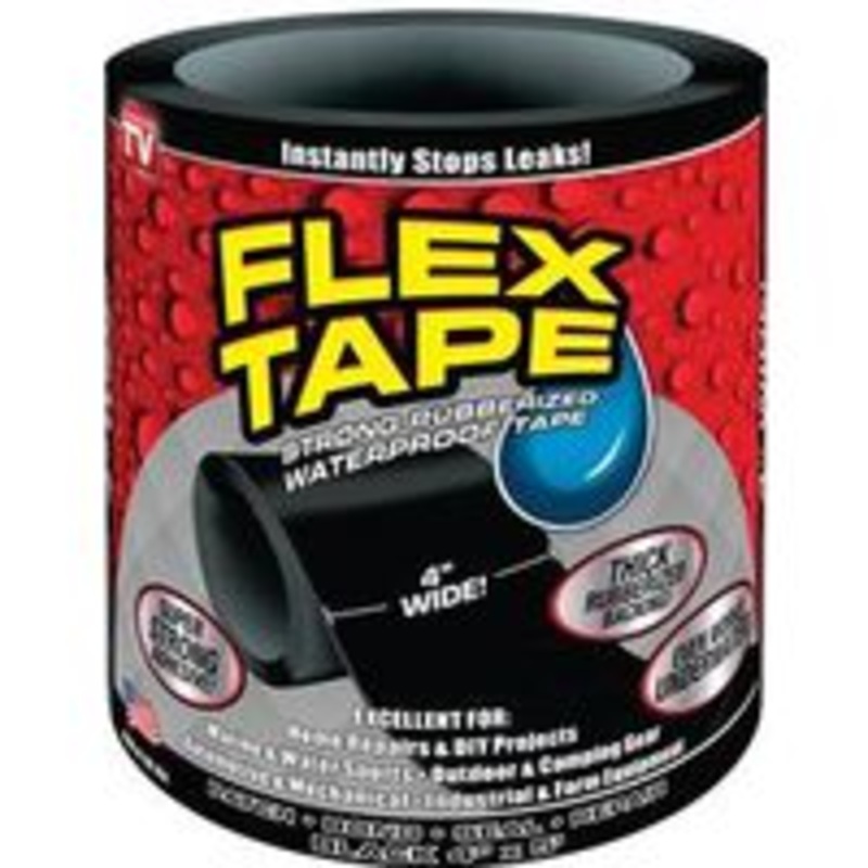 Flex Black Tape, 4 in x 5 ft