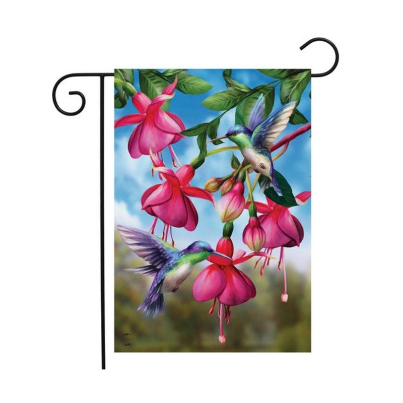 Hummingbird Garden Flag