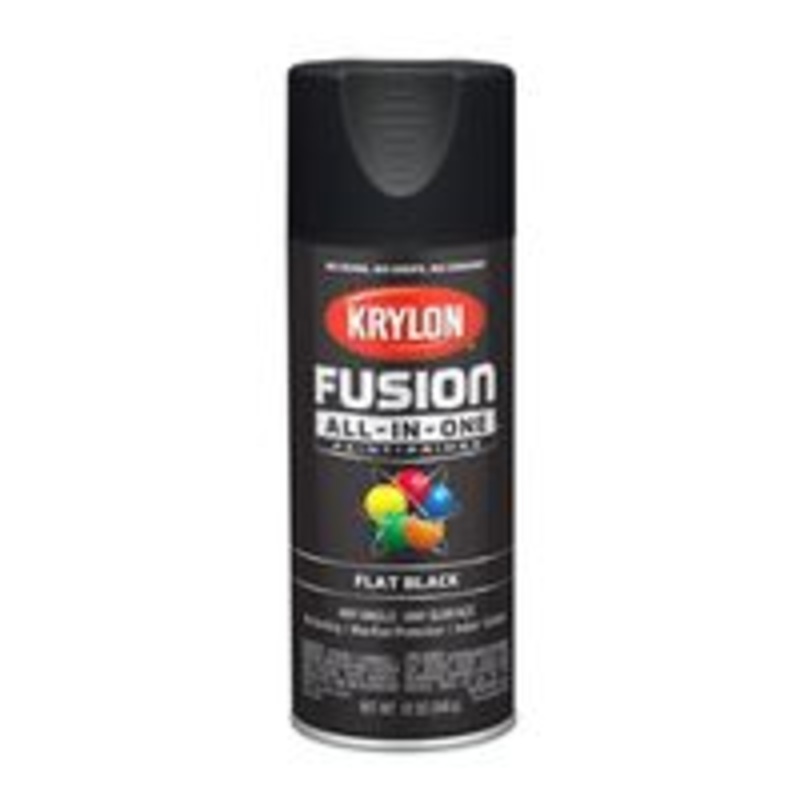 Paint Spray Flat Black 12 oz