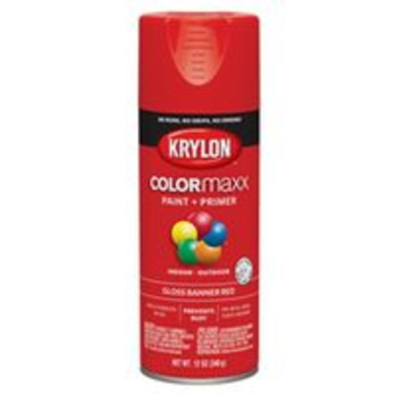 Paint Spray Gloss Banner Red