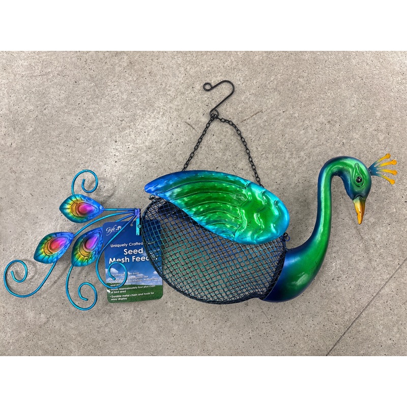 Peacock Mesh Bird Feeder