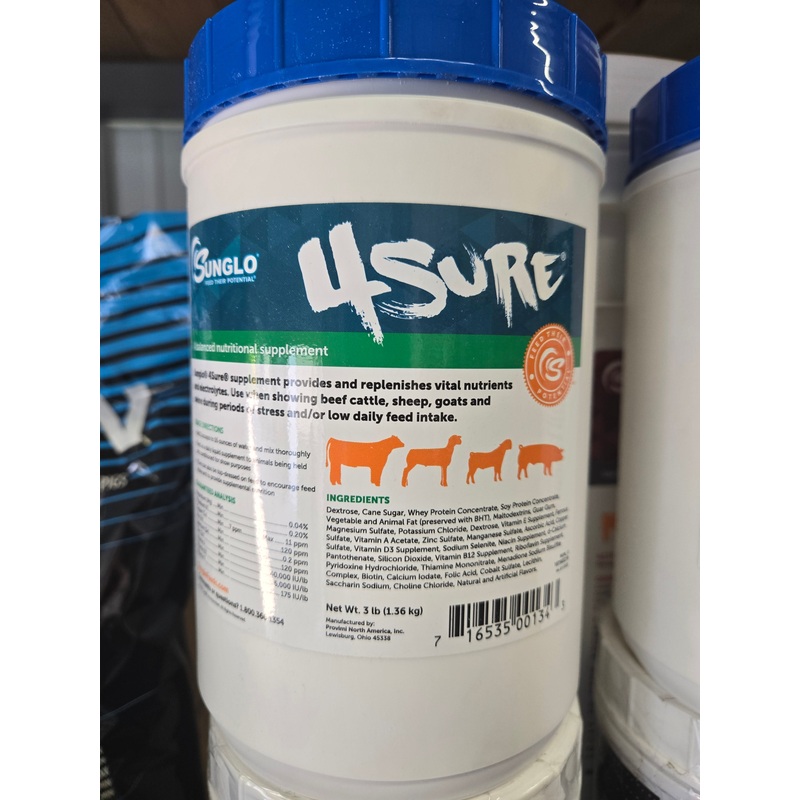 Sunglo 4-Sure Livestock Feed (3 lbs)