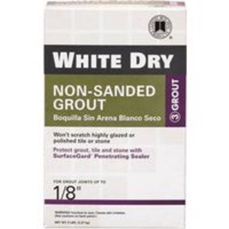 5 lb White Dry Tile Grout (5 lbs)