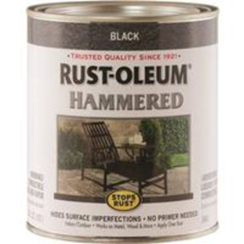 QT Black Hammered Brush-On Paint (2.75 lbs)