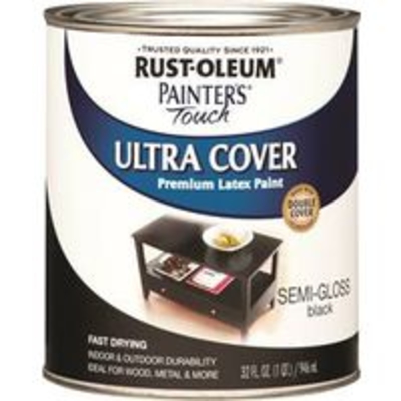 QT Black Water-Based Satin Enamel (2.72 lbs)