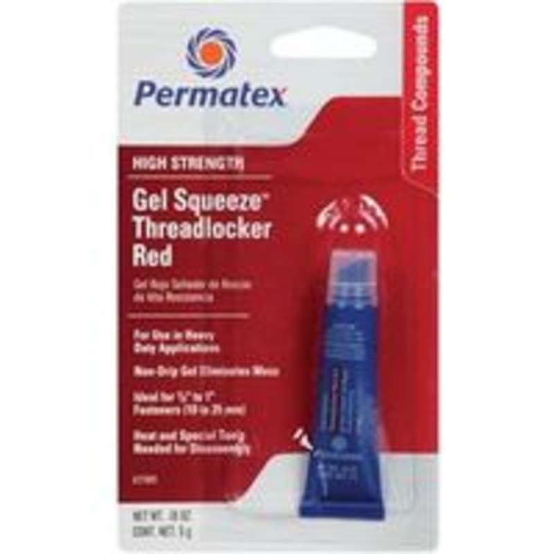 Threadlock High Strength Red Gel Adhesive