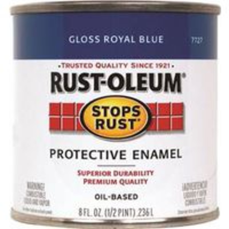 1/2 Pint Blue Oil-Based Brush-On Paint