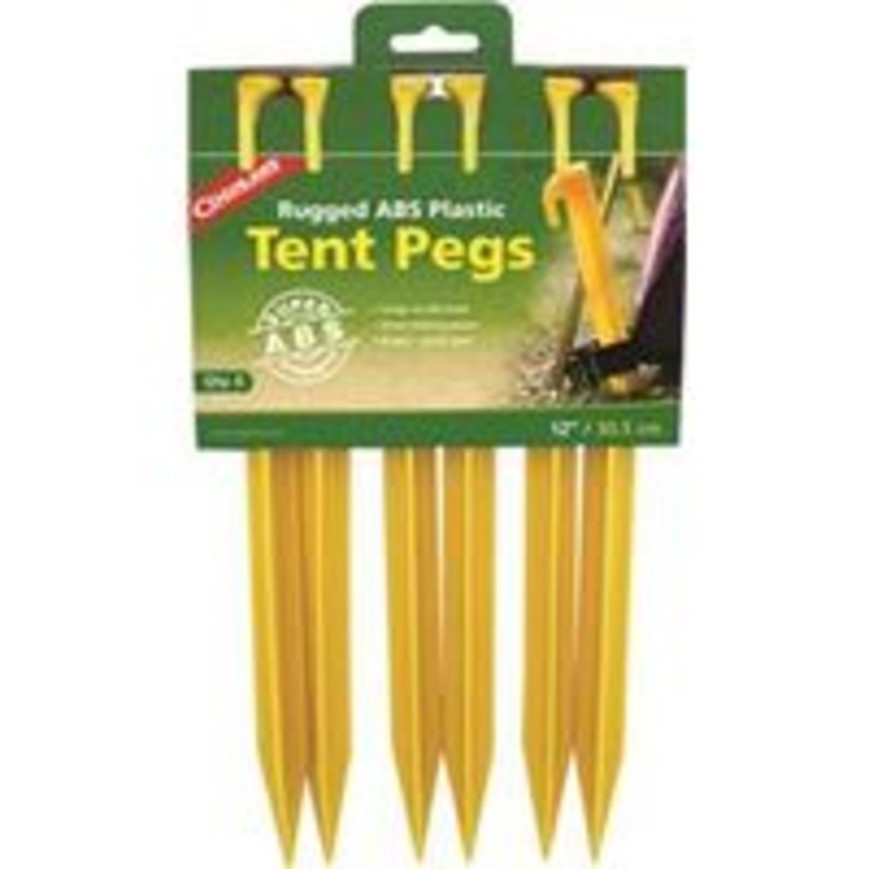 12 Plastic Tent Stakes – 6 Pack