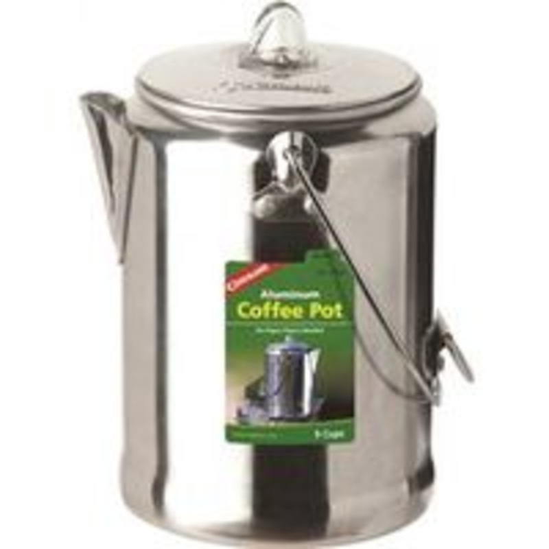 Aluminum Coffee Pot – 9 Cup Capacity for Camping and Outdoor Use